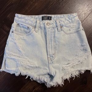 Abercrombie high rise shorts sz 00 (24)